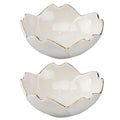 Yardwe Seasoning Dipping Bowl Set 2Pcs Porcelain Sauce Dishes 2.75 Inch Ceramic Condiment Plates for Kitchen Dining Bbq and Outdoor