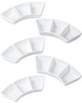 DELLING Ceramic Dipping Sauce Bowls Set - 3 Oz Dipping Dishes- Small Bowls for Sushi, BBQ or Fondue - Great for Different Sauce and Dip, Set of 5