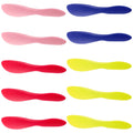 Perthlin 10 Pieces Plastic Butter Spreader Multi Purpose Butter Knife Spreader Versatile Knife Frosting Knives for Soft Cheese Cream Icing, 7 x 1.4 Inch(Red, Green, Blue, Pink)