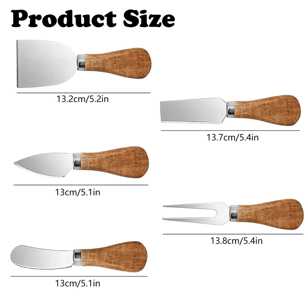 Linwnil 20 Pieces Spreader Knife Set Cheese Butter Spreader Knifes Cheese Slicer Knife Mini Serving Tongs Spoons Forks for Charcuterie Boards Accessories,Birthday Wedding Christmas (CHK-3)