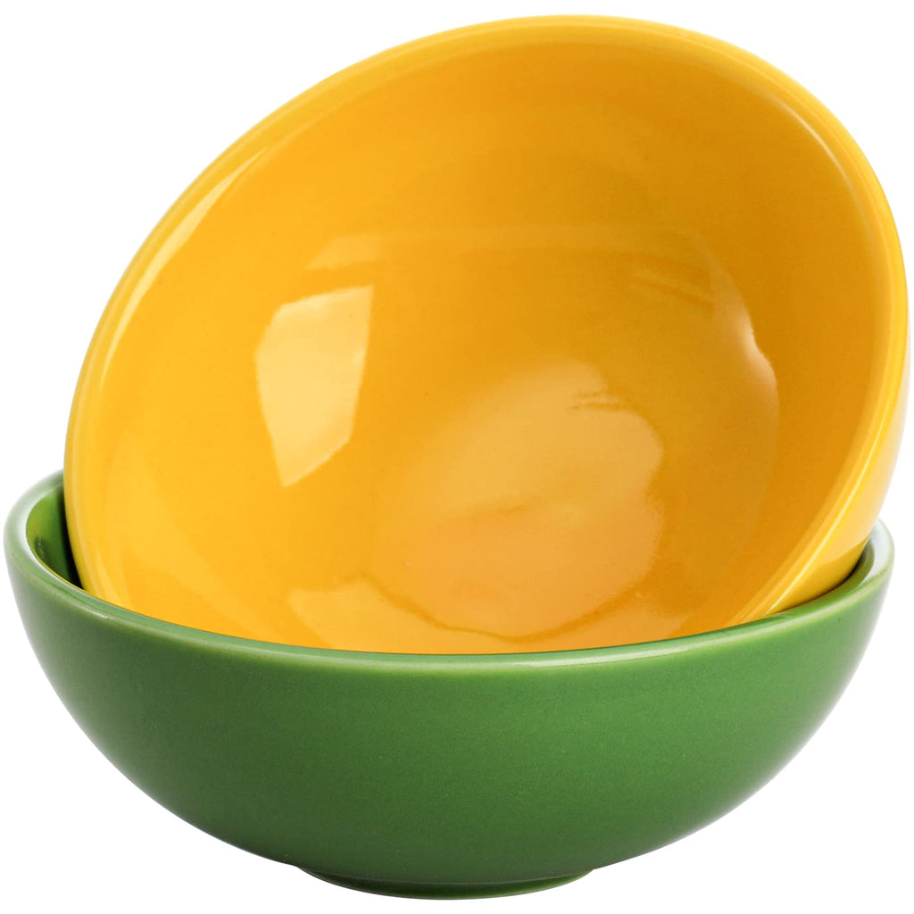 ZENFUN Set of 8 Ceramic Pinch Bowls Set, 3.5 Oz Porcelain Round Sauce Dipping Dishes, Mini Terracotta Dessert Bowls, Condiments Bowls in Bulk for Kitchen, Cooking Prep, Parties, Decor, Sushi