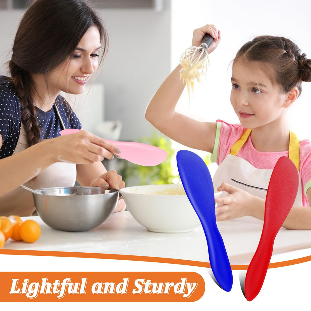YQQYG 7 Pcs Plastic Butter Knife, Butter Spreader, Multi Purpose Butter Knife Spreader, Butter Knives Cheese Spreader Frosting Knives, Spreader for Cheese Cream Icing
