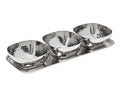 Hammered Tray & 3 Small Bowls