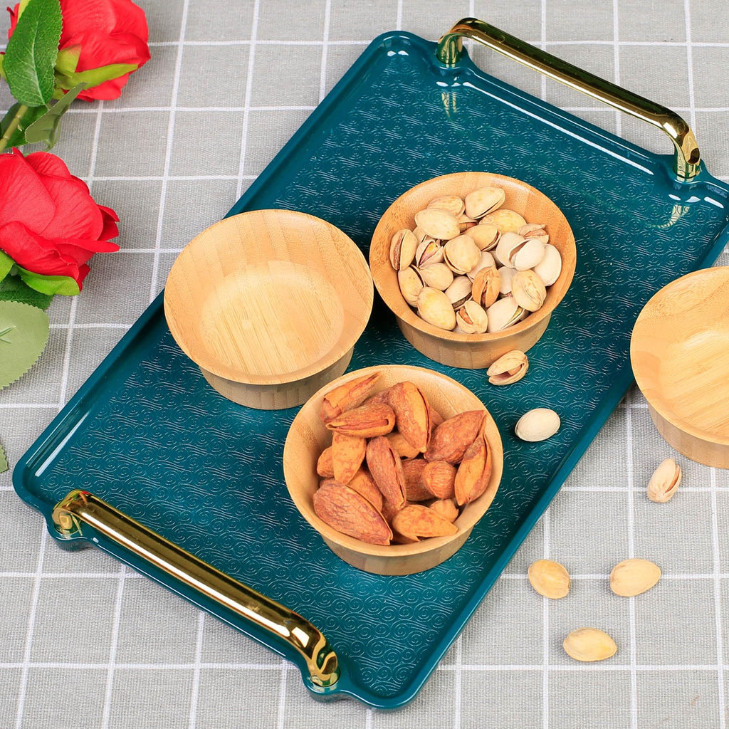ZTHapwa Small Bamboo Wooden Bowls, 3.4 OZ Salsa Bowls for Side Dishes/Dipping Sauce, Hand Carved Kitchen Prep Bowl for Salt/Condiments, Charcuterie Board Accessories 4 Pcs