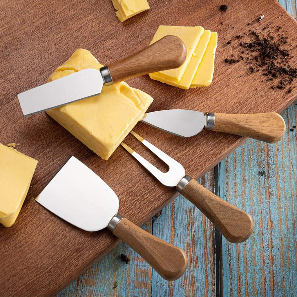 Linwnil 20 Pieces Spreader Knife Set Cheese Butter Spreader Knifes Cheese Slicer Knife Mini Serving Tongs Spoons Forks for Charcuterie Boards Accessories,Birthday Wedding Christmas (CHK-3)
