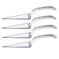 Plasticpro Disposable Plastic Cake Cutter Durable Heavy Duty Premium Serving Utensils Clear Pack of 4