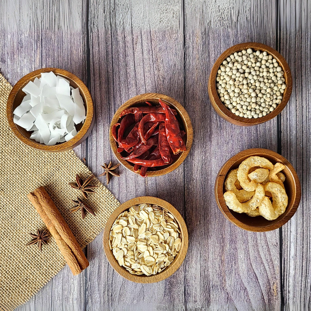 gwynth Small Round Acacia Wood Bowls 8 Pcs, 2.8" Diameter Hand Carved Wooden Bowl Set for Dipping Sauce, Salsa, Prep, Salt, Condiments, Charcuterie board accessories